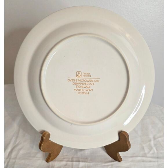 Vintage Anchor Hocking Stoneware Collector Plate 12th Day of Christmas 10 1/2" - Picture 2 of 3